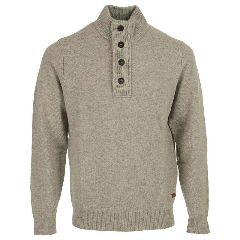 Essential Patch Half Zip Knited Jumper