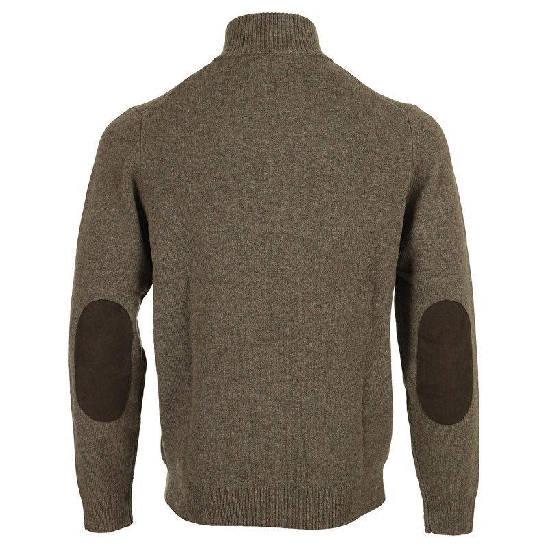 Essential Patch Half Zip Knited Jumper