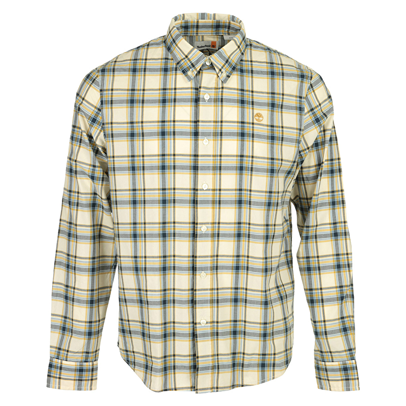 Stretch Poplin Check Shirt Angora Yd