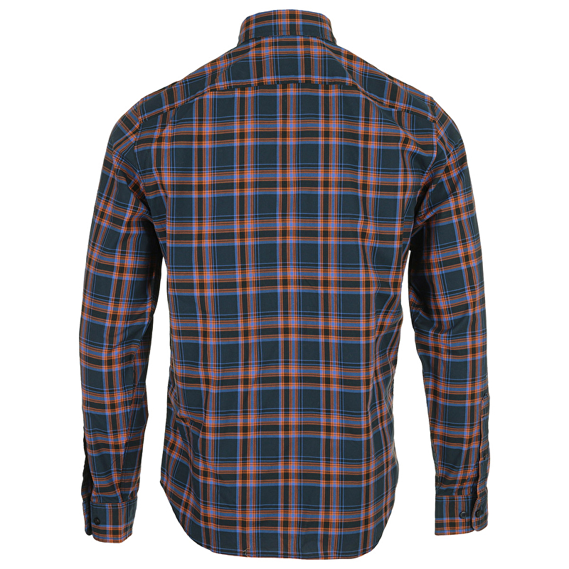 Stretch Poplin Check Shirt Angora Yd