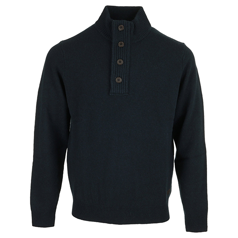 Essential Patch Half Zip Knited Jumper