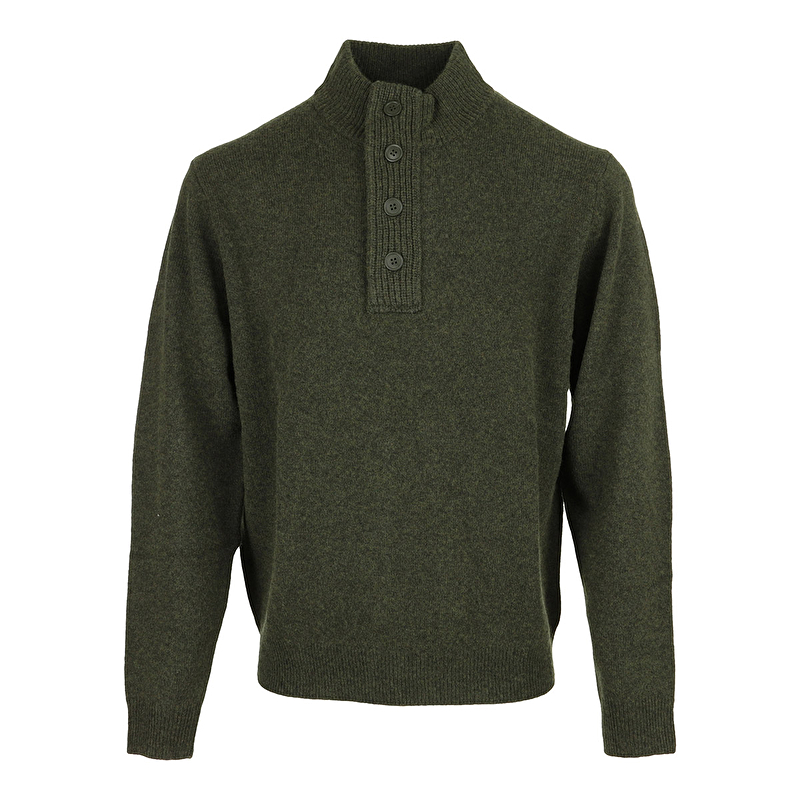 Essential Patch Half Zip Knited Jumper