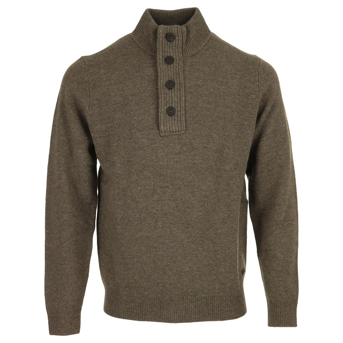 Essential Patch Half Zip Knited Jumper